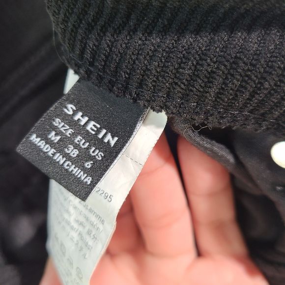 Women High Rise Waist Wide Leg Black Corduroy Jeans Medium or US 6 - Picture 3 of 7